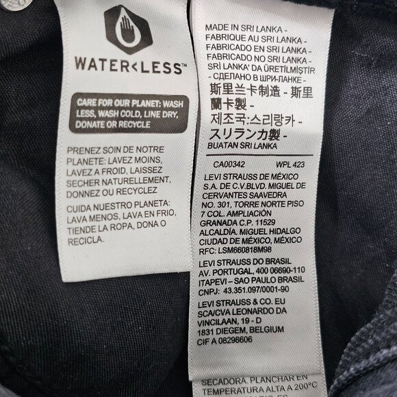 Levi's 94 Baggy Retro Straight Leg Jeans Cotton Dark Denim Women's 20W - Picture 12 of 16